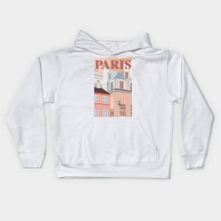 Paris Pastel Kids Hoodie